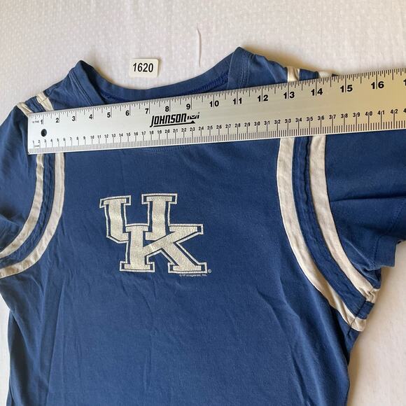 Majestic Women’s Short Sleeve T-shirt size M, Blue, UK - Picture 2 of 6